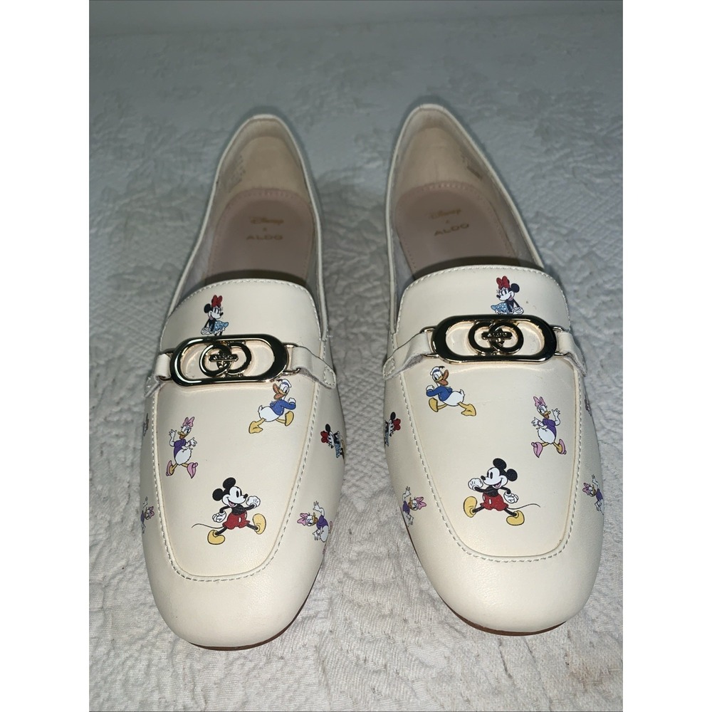Aldo Disney Loafers Flats Women's Size 7 Minnie Mickey‎ Donald Duck Daisy